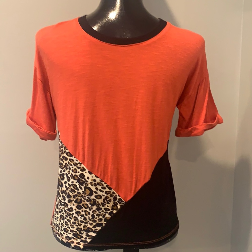 Takara Girls Color Block Short Sleeve Top